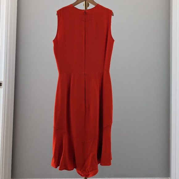 Givenchy Orange Crew Neck Midi Length Dress - Picture 4 of 7